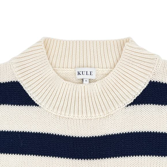 KULE The Tatum Striped Cotton Sweater S - Picture 6 of 11